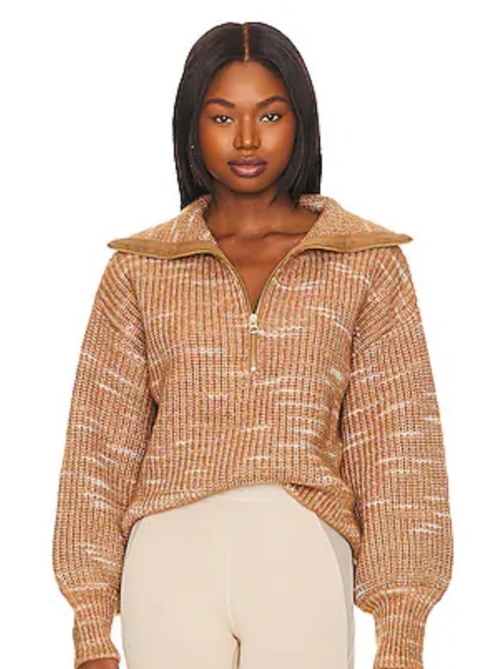 Varley Ridley Sweater Quarter Zip Sweater Size Large